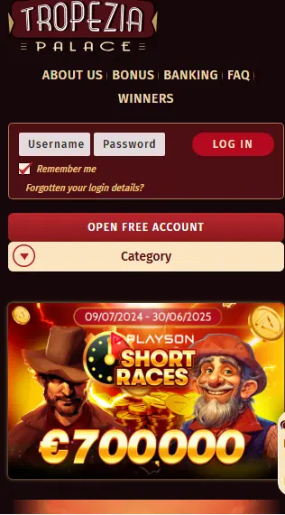 Expérience mobile  TROPEZIA PALACE
